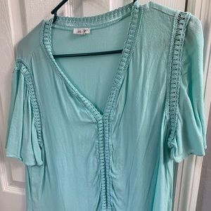 Aqua color top